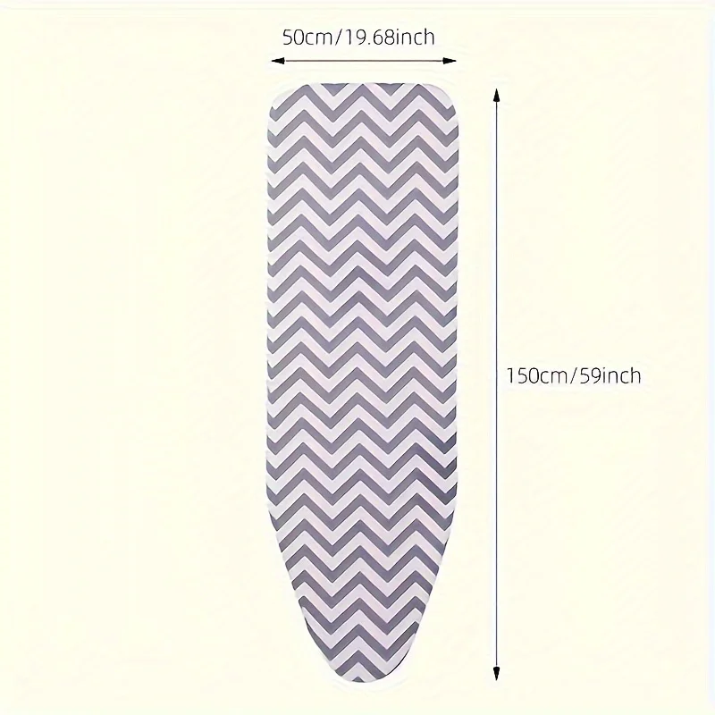 

Heat Resistant Ironing Board Cover with Extra Thick Felt Pad - Protect Clothes and Board from Dust - Lroning Board Cover Extra W