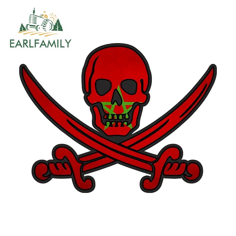 

Креативные наклейки EARLFAMILY с изображением Марокко, наклейки для путешествий, мотоциклетные наклейки, мультяшные наклейки на окна заднего вида, подходят для автомобильных холодильников