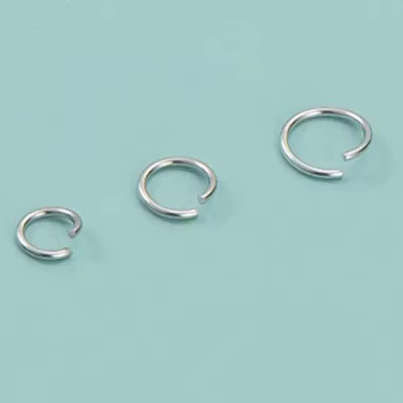 10pcs Authentic 925 Sterling Silver Open Jump Rings