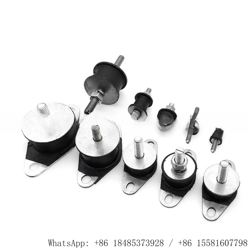 Heavy Duty Rubber Shock Absorber External Thread Rubber Mount Buffer Feet for Engines Generators Mechanical Equipment