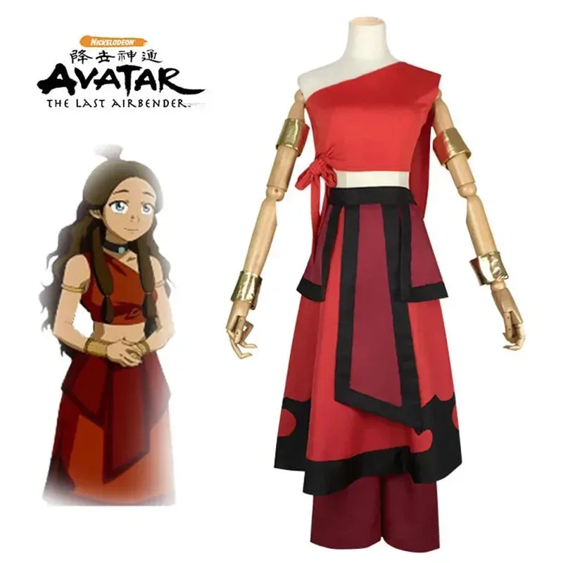 Disfraz de Anime Avatar el último maestro del aire Katara Mai Zuko Azula Aang Korra, disfraz de Cosplay para adultos, hombres y mujeres, vestido de fiesta de Halloween dt'99