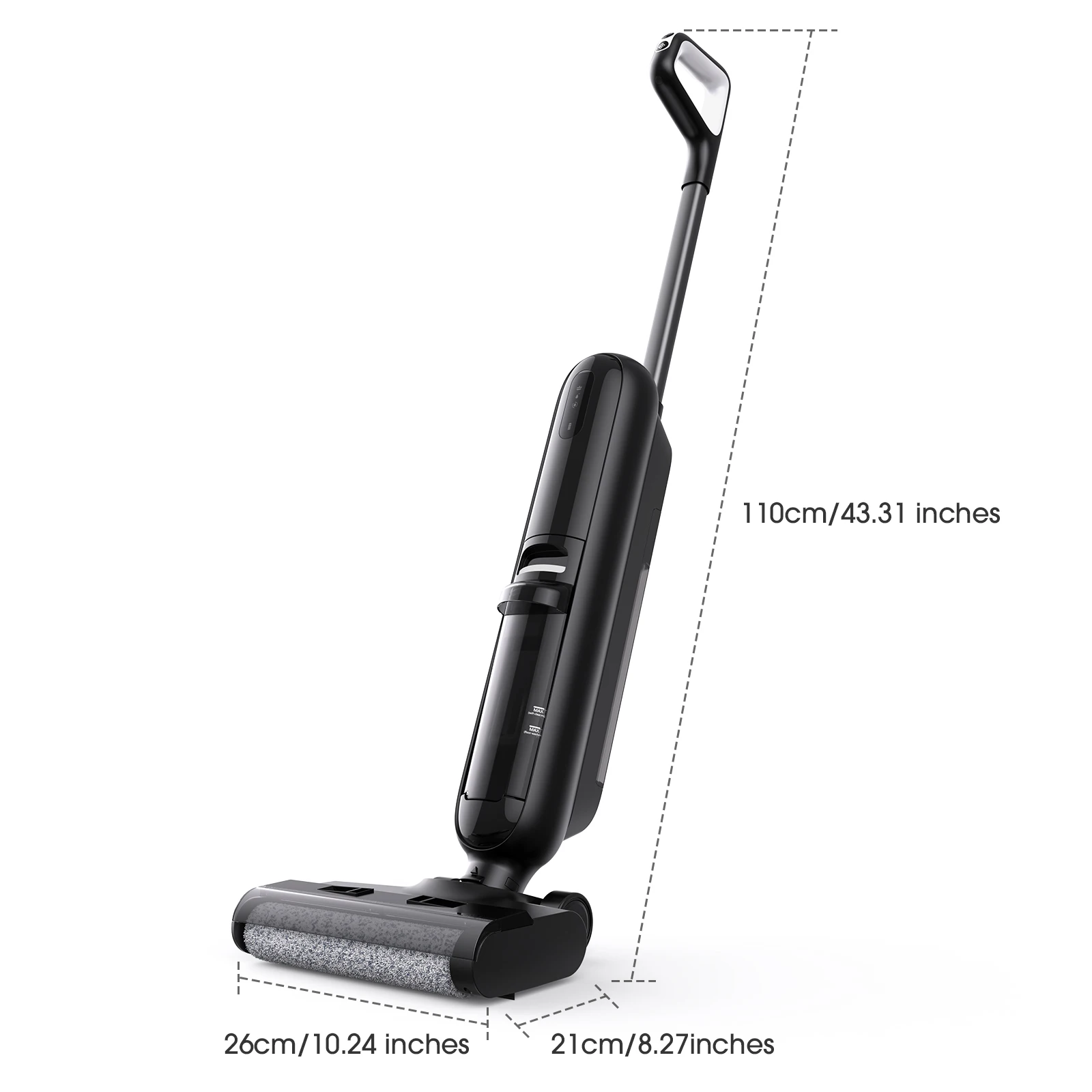 Lubluelu T6 Intelligenter Kabelloser Nass-Trocken-Staubsauger mit Wischfunktion, Kantenreinigung, 8KPa Auto-Saugkraft, Bodenwischer, Selbstreinigendes Smart-Home-Gerät