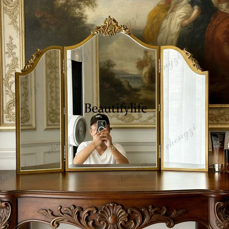 Led Extender Mirror Decor Retro Universal Classic Standing Art Mirror Decor Bedroom Makeup Custom Lustro