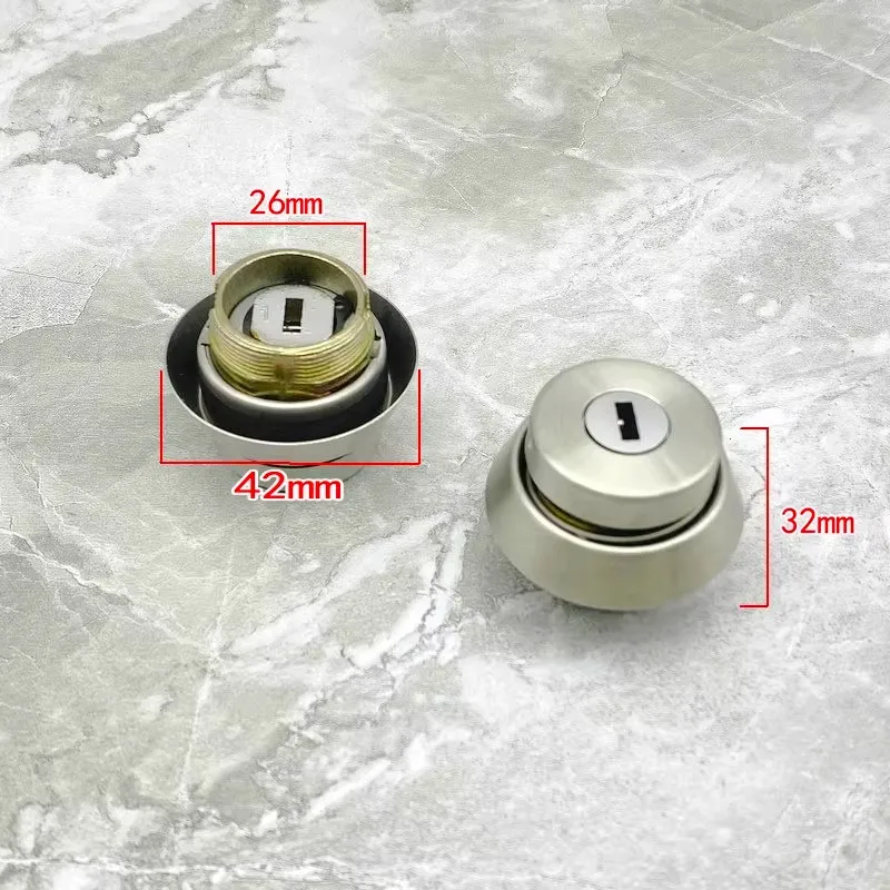 Universal Key Lock Cylinder - Compatible with 338, 358, 301, 315 Models - Durable Lock Head for Enhanced Security