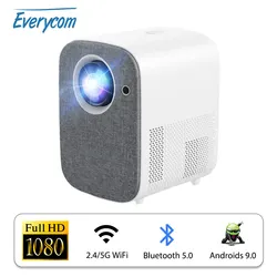 Everycom L8A L8W Proiettore LED Full HD Home Theater Cinema 6000 Lumen Proiettori WIFI Android Proiettore portatile MINI Smart TV