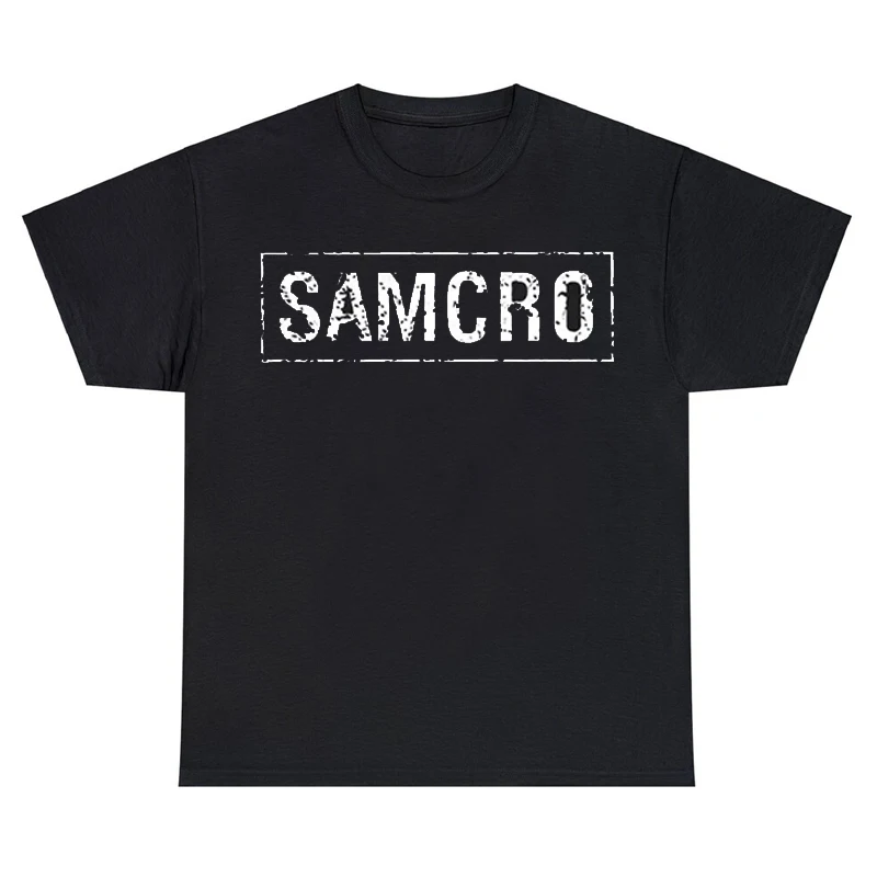 Sons of Anarchy SAMCRO Print T-shirt Men Casual Trend Hip Hop Oversized Short Sleeve Tee Summer Cotton T Shirts Clothes Tops