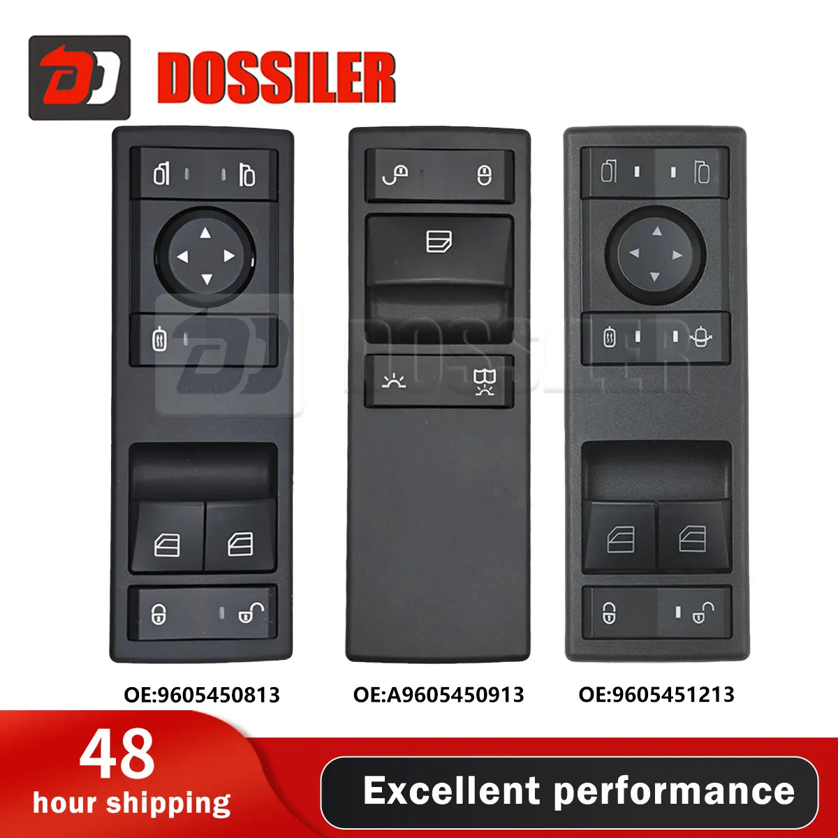 

A9605450913 A9605450813 A9605451213 Dossiler For MERCEDES-BENZ ACTROS Antos Axor MP4 1840L Power Electric Window Glass Switch