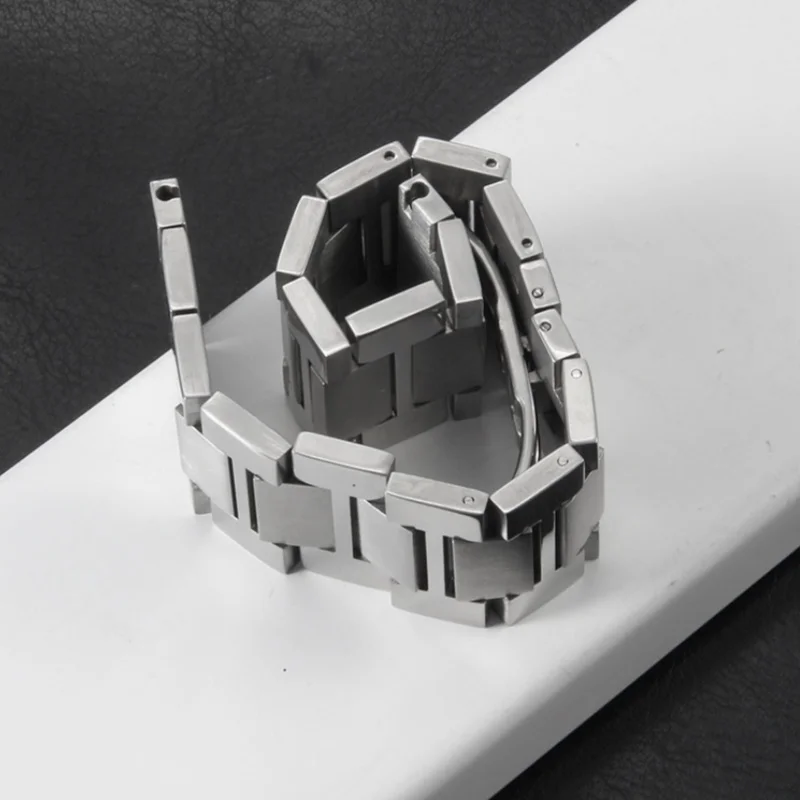 ل كارتييه تانك Londun سولو كلير سلسلة الفولاذ المقاوم للصدأ حزام ساعة اليد الرجال النساء حزام الساعات سوار 16 مللي متر 17.5 مللي متر 20 مللي متر 22 مللي متر 23 مللي متر #4