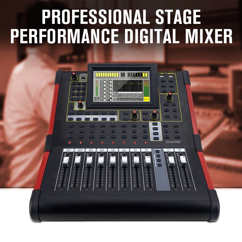 Mixer Audio digitale Console di missaggio professionale a 12 canali DJ Sound registrazione USB Mixer Audio Mixer Console digitale 99 DSP