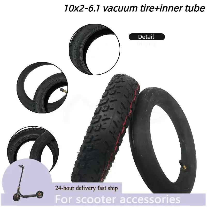 

For Xiaomi Mijia M365 Mi Electric Scooter Tyres Thicker Inflation Wheel Outer camera Upgrade 10X2-6.1 off road Tires