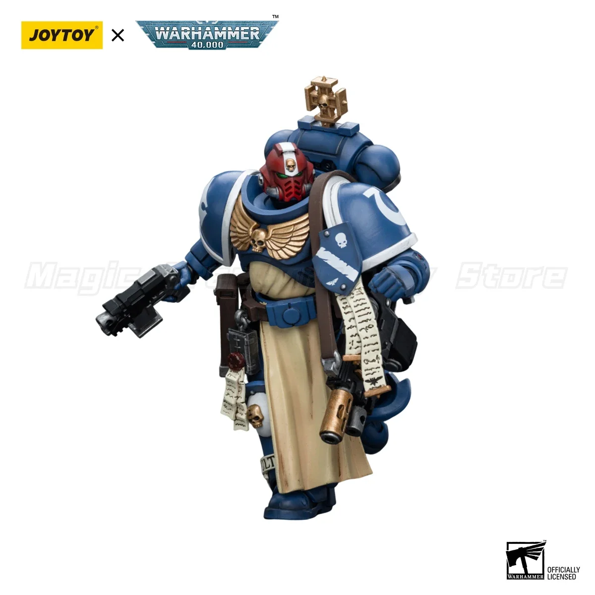 

【MT】JOYTOY Warhammer 40K Ultramarines Sternguard Veteran Sergeant with Auto Bolt Rifle 1/18 Action Figure