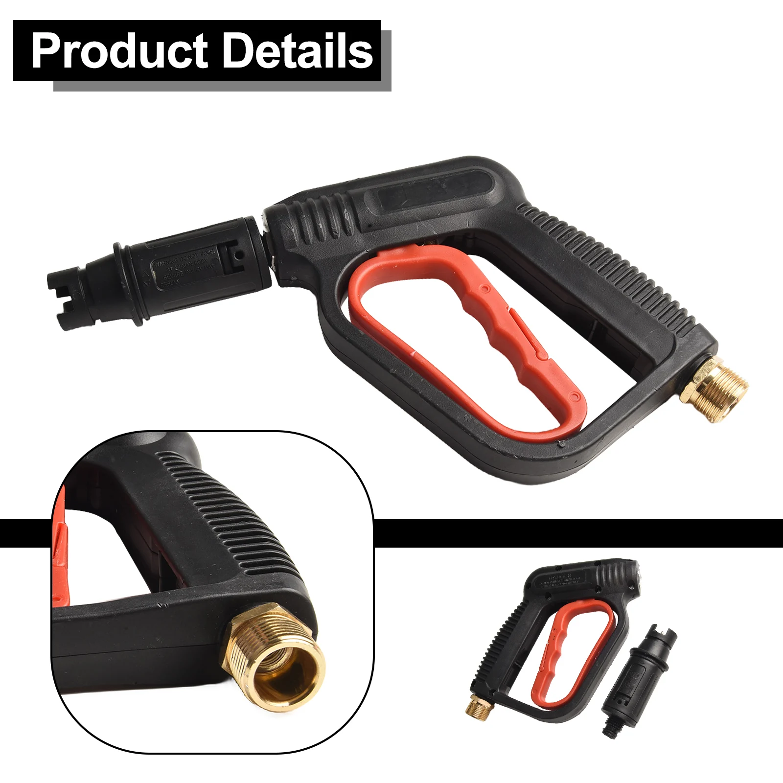 Gardening Pressure Washer Reliable Sturdy Black Brass Easy To Use Excellent Service Life Hot Sale Outlet Quick