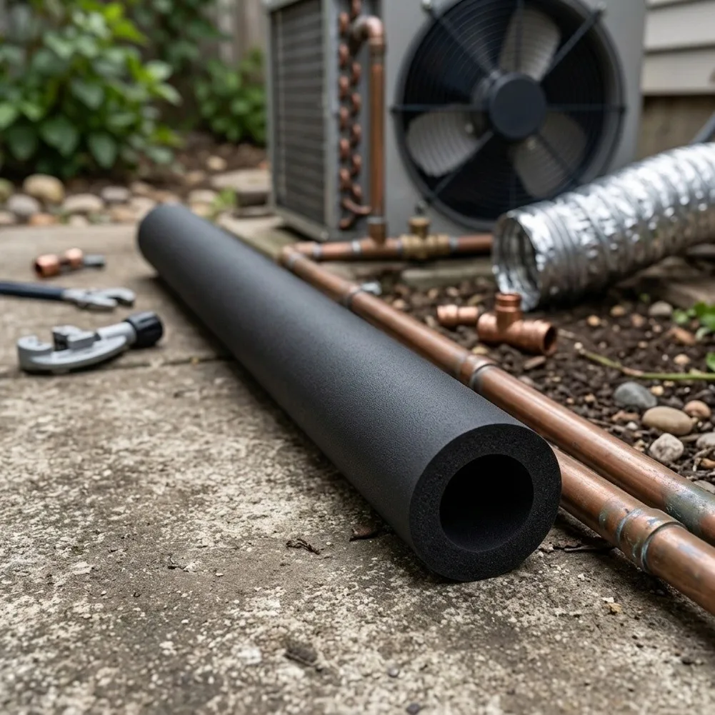 moisture-resistant-foam-insulation-sleeve-for-air-conditioning-systems-and-outdoor-plumbing-32mm-x-52mm-x-1900mm