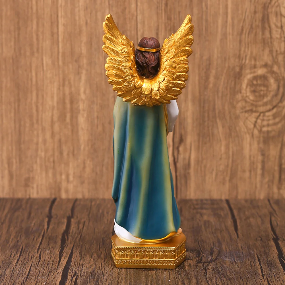 

Exquisite Resin Statue Home Office Decor Festive Christmas Gift Religious Themed Craft for Living Space Enhancement