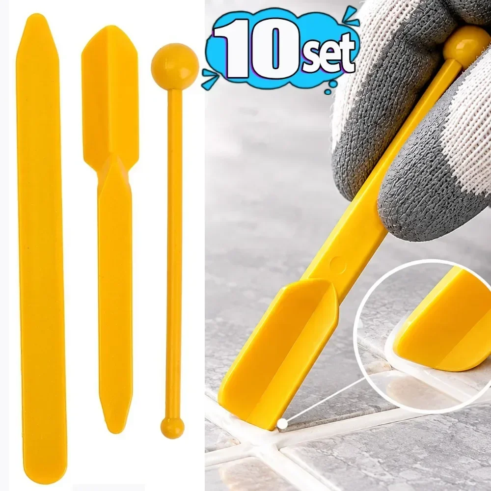 Plastic Corner Beading Tool for Internal External Corners Tile Grouting Tool Sealant Smooth Scraper Putty Knife for Wall Joints