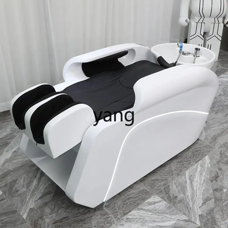 CX Electric Smart Massage Shampoo Bed Ceramic Basin Barber Shop Flush for Hair Salon