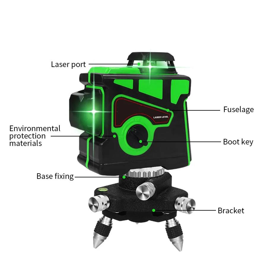 lazer level 360% auto level laser green beam for agriculture laser land leveling machine