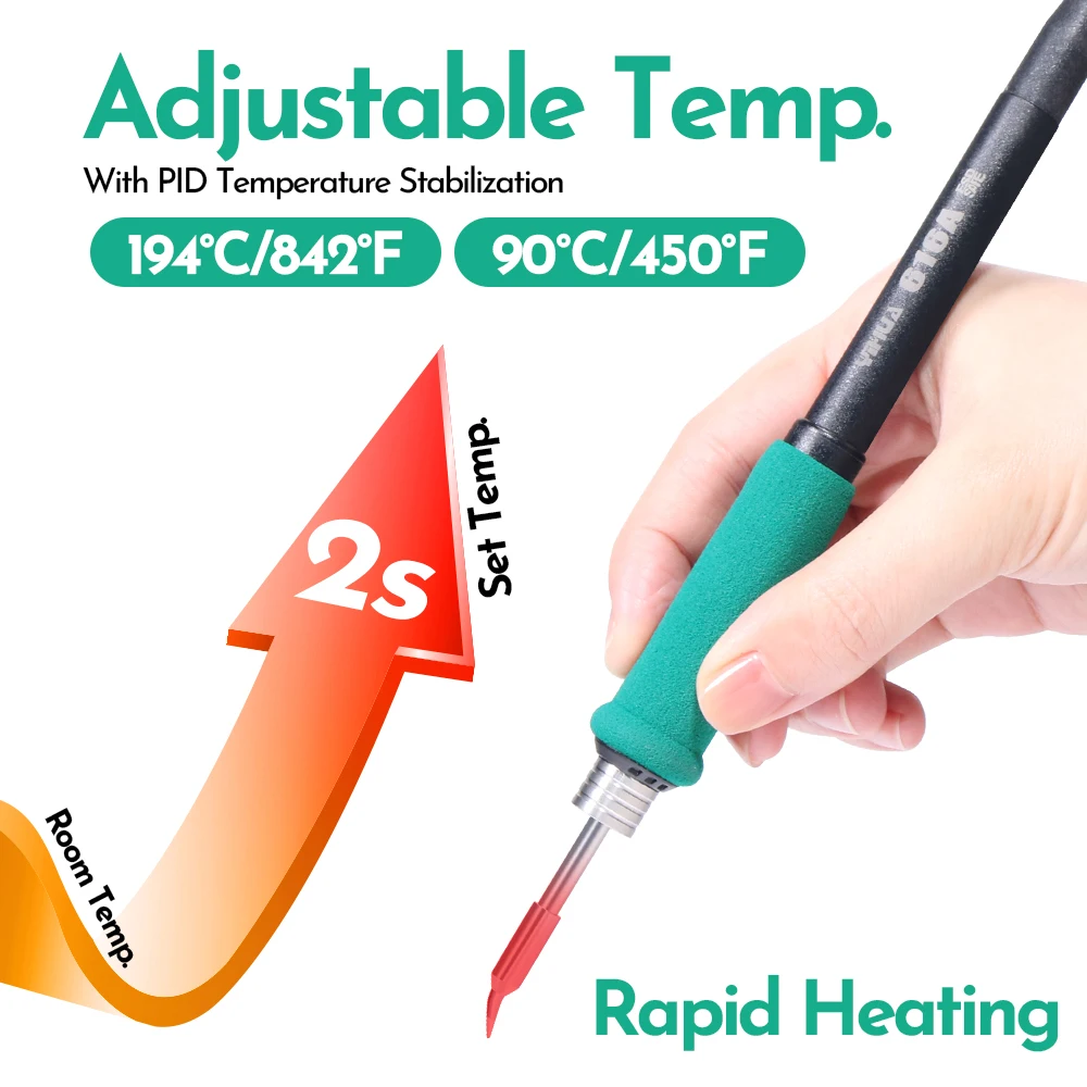YIHUA 982-II Touch Screen C245 C210 Electronic Soldering Iron Station Repaid Heating  for  Precision Soldering