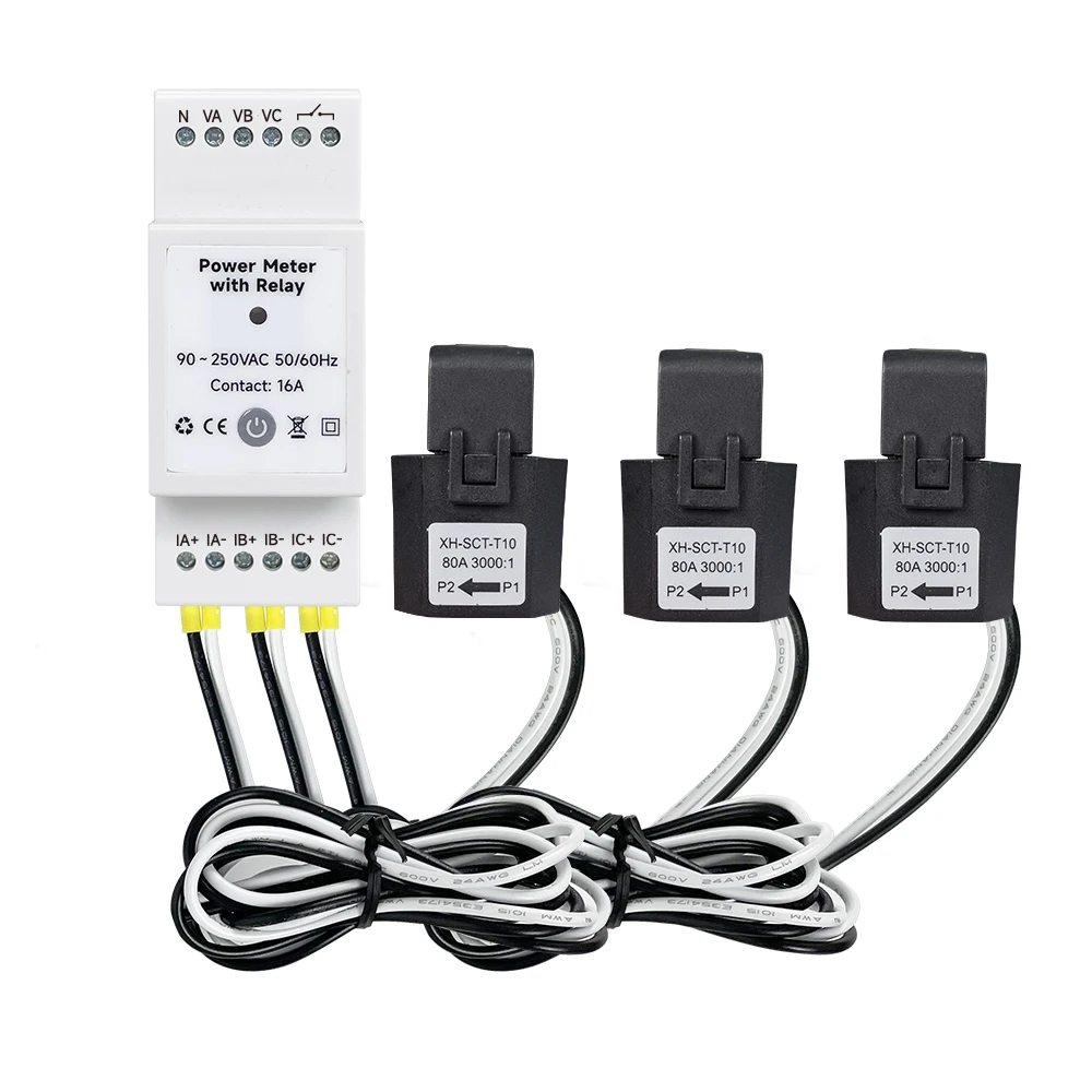 

Tuya Smart Power Clamp Meter Wifi 750amp Smart Energy Meter Power Meter with Relay