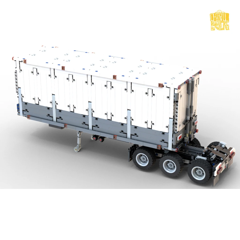 MOC-37038 Lead Dry Van Semitrailer for 42078 Model With PDF Drawings Building Blocks Bricks DIY Birthday Christmas Gifts