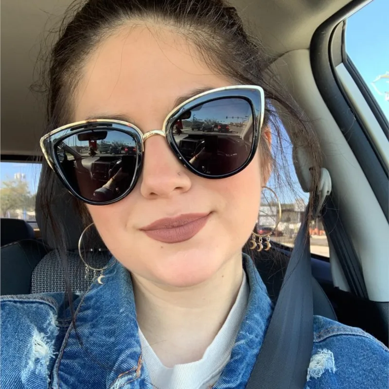 

Винтажные солнцезащитные очки «кошачий глаз», женские ретро брендовые дизайнерские солнцезащитные очки, женские очки, модные очки для вождения, Oculos De Sol