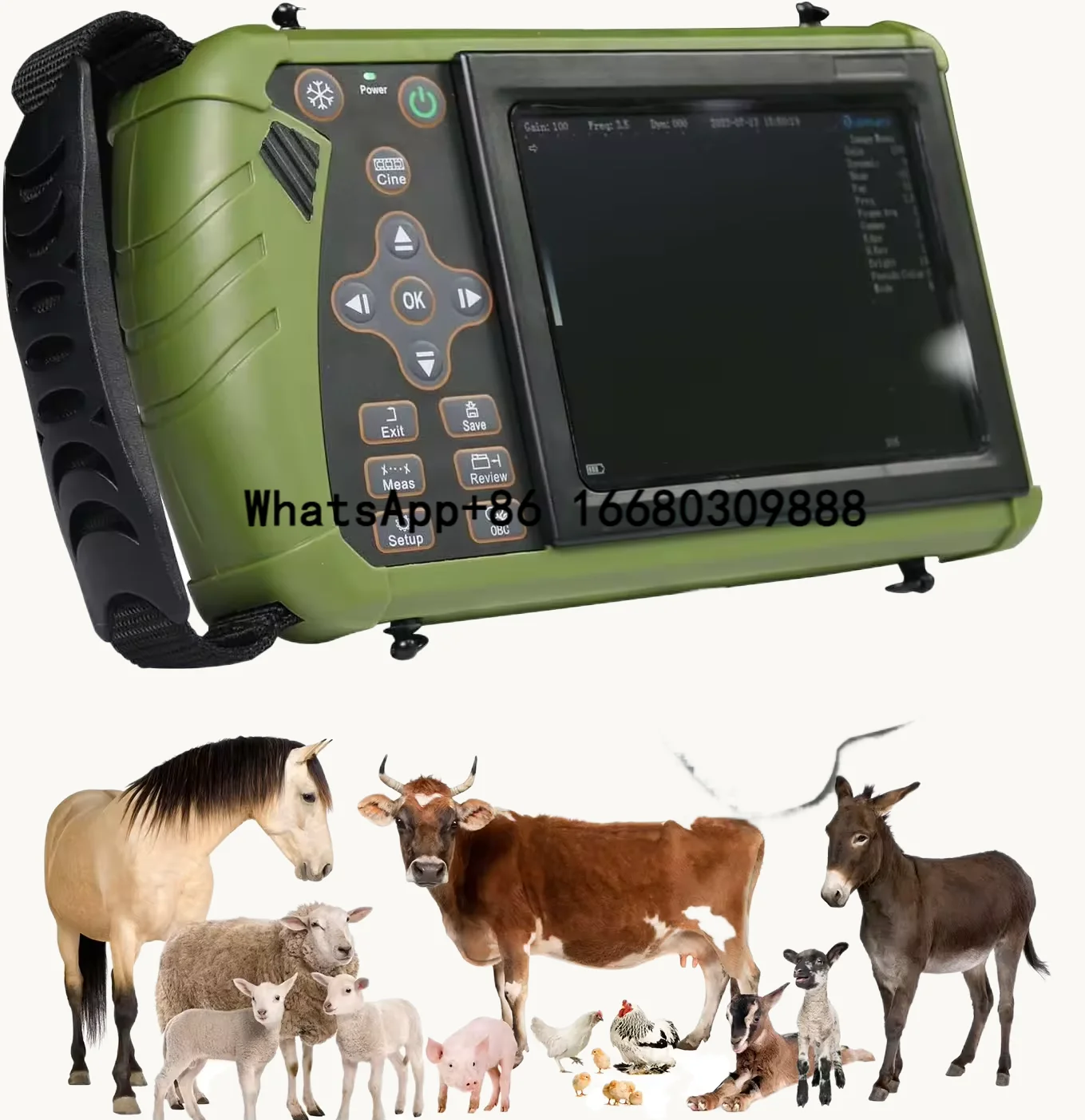 Hot Selling China Manufacture Portable Sheep/Swine/Cattle Ultrasound Veterinary Scanner Machine For Animal Husbandry