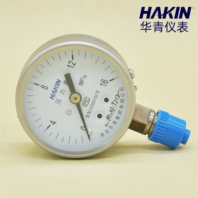 

HAKIN/Huaqing stainless steel pressure gauge Y-60H high temperature anti-corrosion steam boiler 1.6mpa