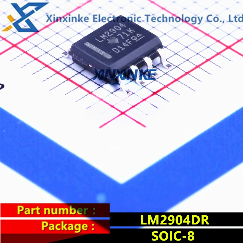 LM2904DR LM2904 SOIC-8 Operational Amplifiers - Op Amps Dual General-Purpose Op Amp High Gain Amplifier ICs Brand New Original