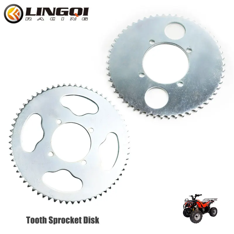 LINGQI Pit Dirt Bike Motorcycle T8F Front Rear Chian Sprocket 36T 54T 64T Teeth ATV Chain Gear Plate for Mini Pocket Bike Moto