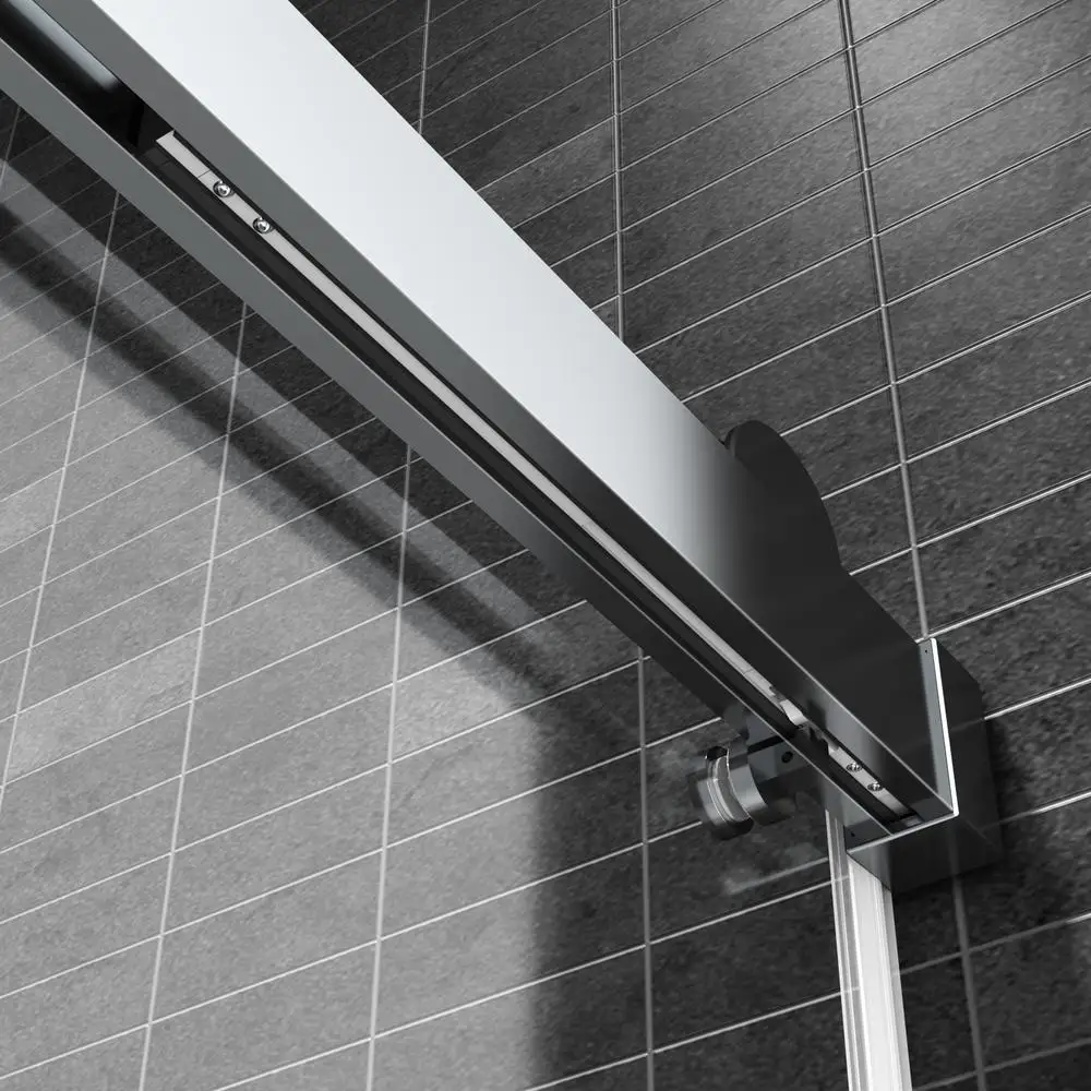 

Stainless Steel Top Track Rail with Buffer for Shower Door Smooth Sliding Anti-Rust Modern Bathroom Accessory