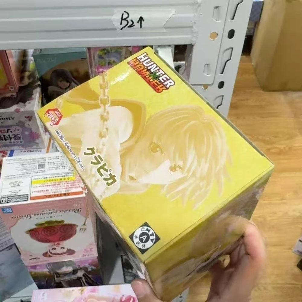 

In Stock Original Bandai Banpresto Hunter Hunter Kurapika Anime Action Figures Model Toys desktop Ornament collect festival Gift
