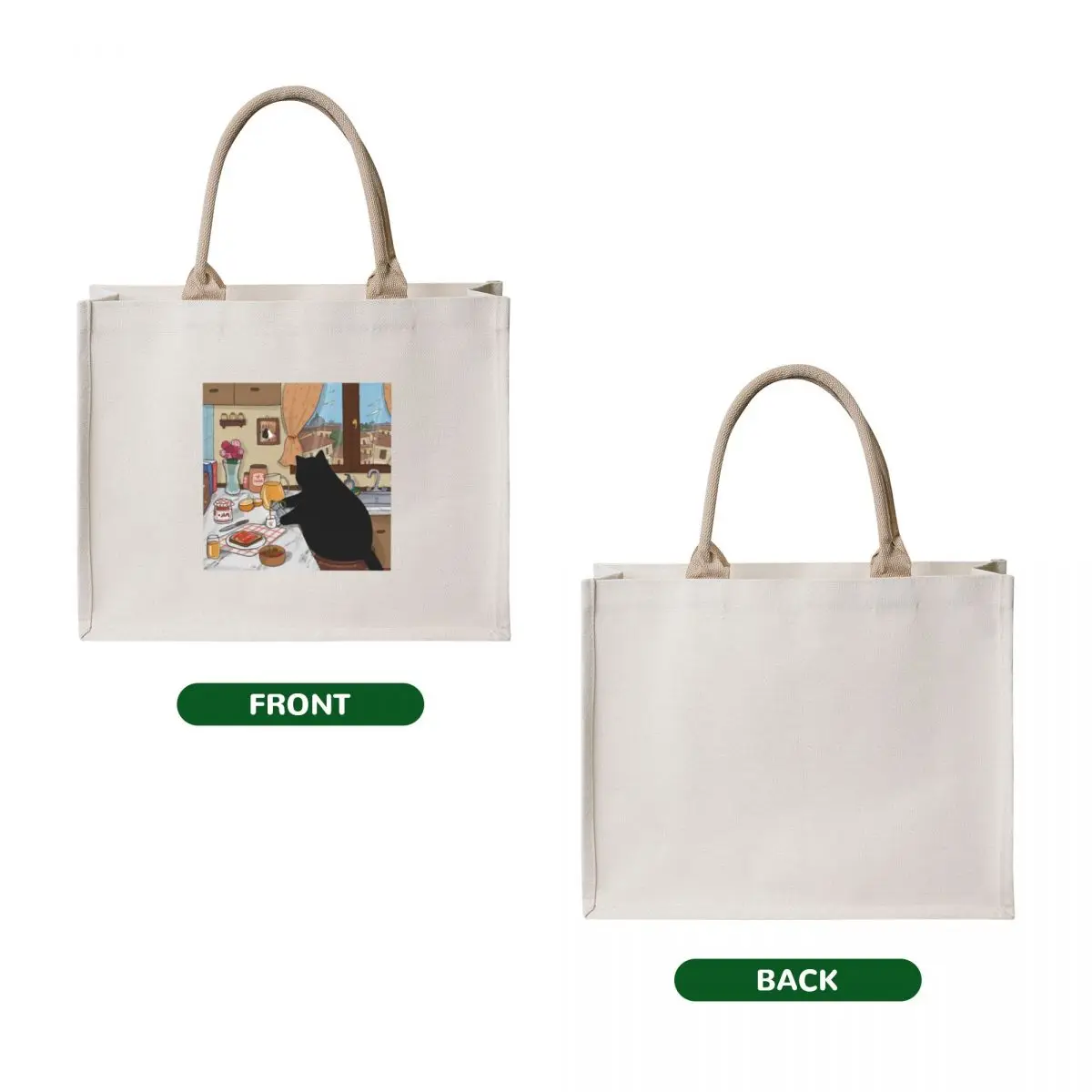 Stanis Prepares Breakfast Tote Bag Shopping bags canvas bags shopping cart bags custom canvas bag