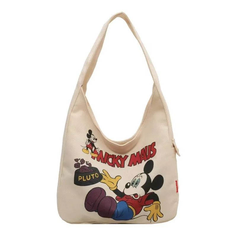

Disney the New Chichititi Canvas Bags Large Capacity Cartoon Shoulder Bag Student Commuting Versatile Popular Daily Tote Bag