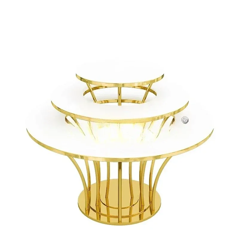 Round Cake Table Party Dining Restaurant Casual Dessert Table
