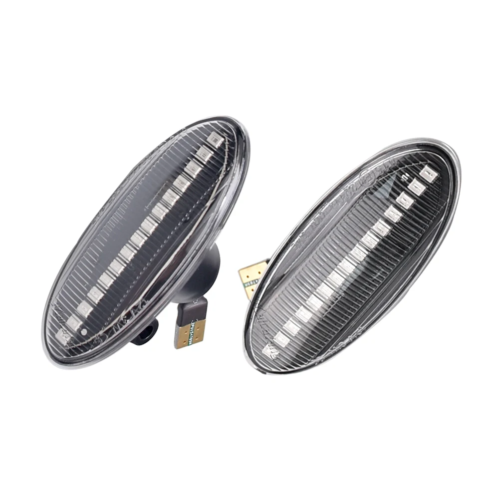LED Turn Signal Dynamic Auto Side Marker Light Clear For Nissan Qashqai J10 X-trail Cube Juke Leaf Micra Micra K13 Note E11