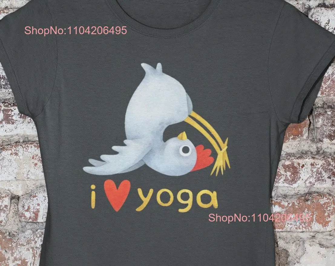 I love Yoga women shirt Apparel Clothing Fashion Fitness T Workout Attire Lover Meditation Top Active Wear