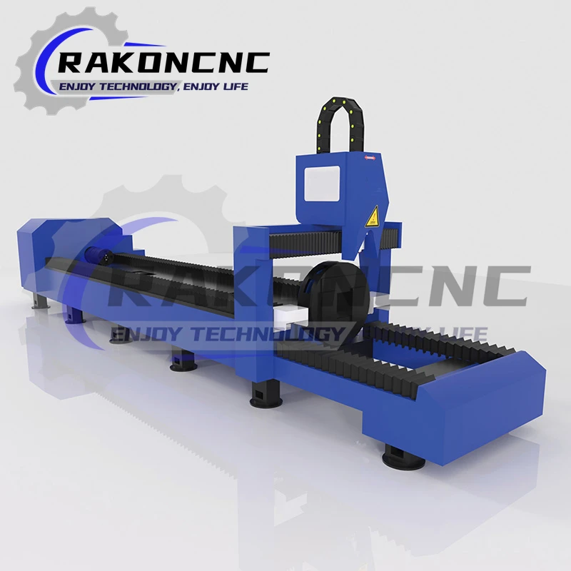 Szybka prędkość RC6016F RC6012F Kwadratowa rura okrągła Rura stalowa Cięcie płomieniowe Wiertarka laserowa Cnc