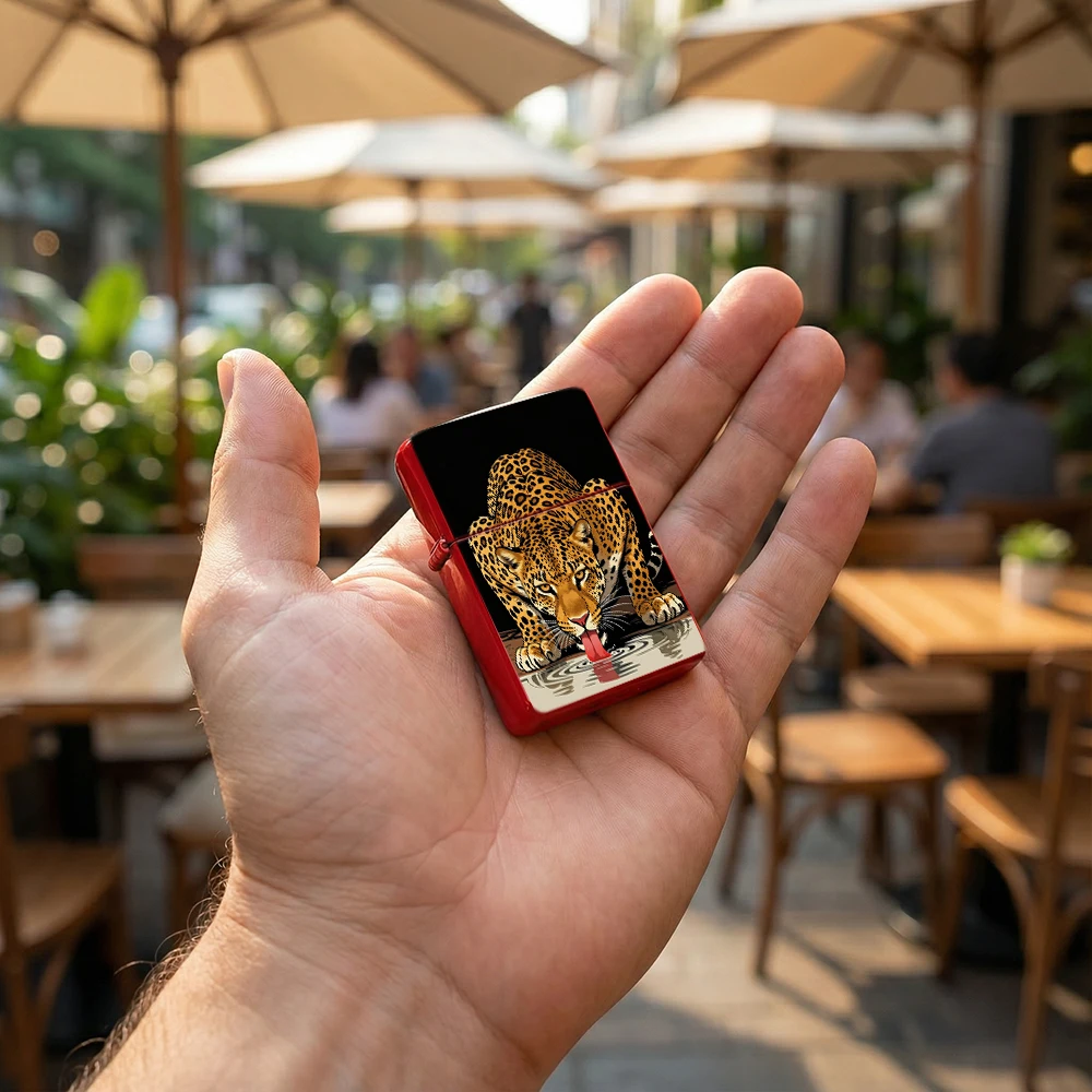 Flip Top Lighter Leopard Drink - Vintage Collectible Lighters 评论和价格