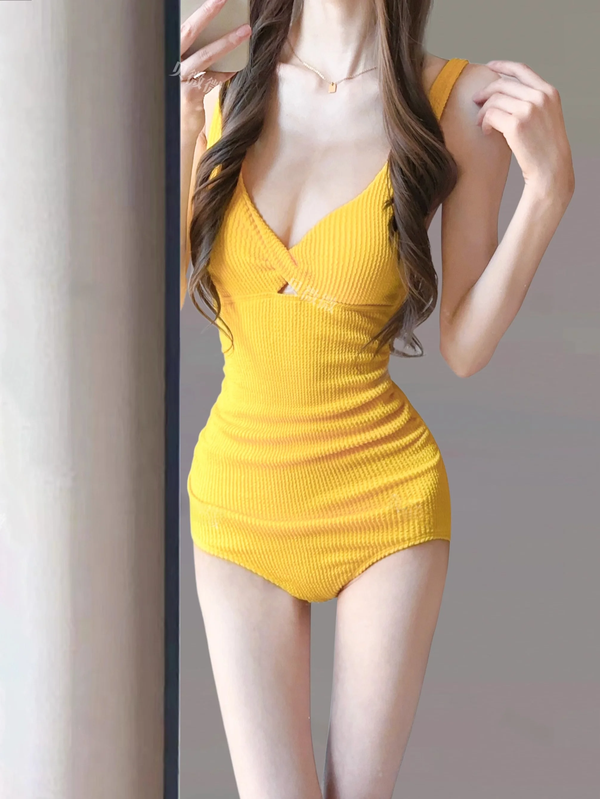 

Beawei Women's Conservative Thermal Bathing Suit 2025 New Sle Cover-Up Slimming e One-Piece Swimsuit Casual Swimwear