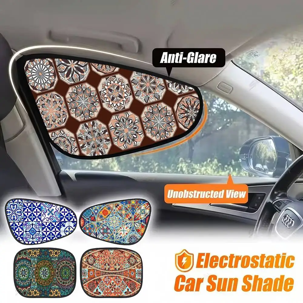

Великолепный этнический стиль (красочная абстрактная) Универсальный солнцезащитный козырек на боковое окно автомобиля — статический липкий, солнцезащитный козырек, защита от ультрафиолета, затемнение