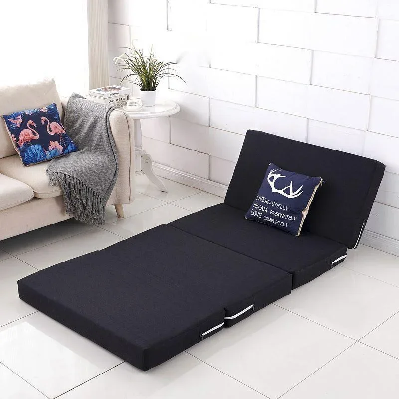 Folding Sponge Mattress High Rebound Sofa Lounge Chair Office Lunch Break Chair Multi-function Bed Comfortable Sleeper Recliner