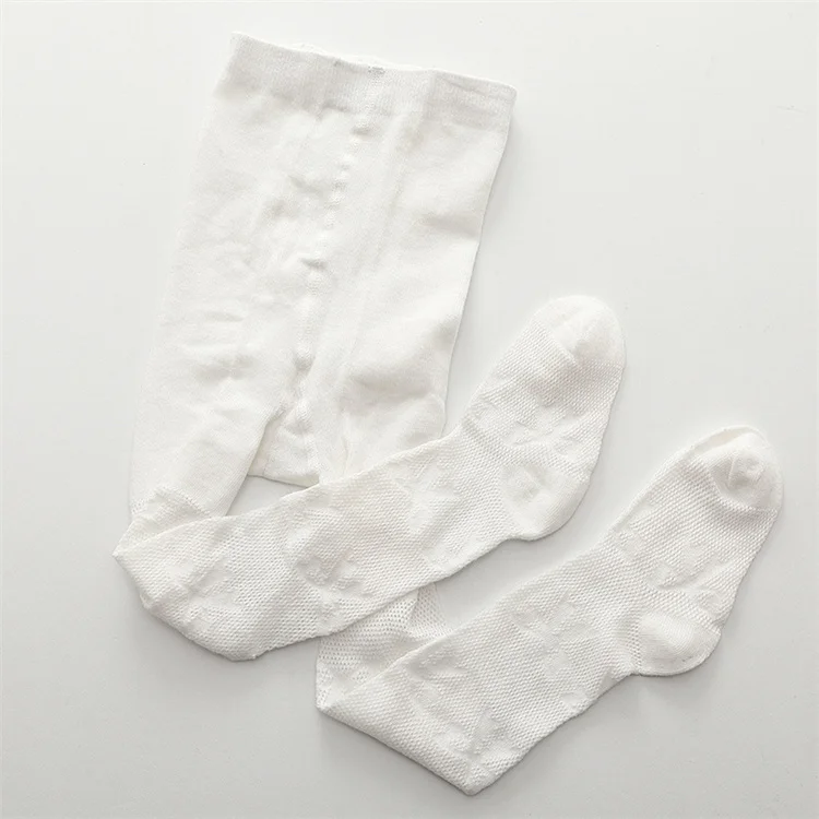 0-24 Monate Neugeborenen-Babystrumpfhosen für Mädchen, Frühling, Sommer, Mesh-Schleife, einfarbige Strumpfhose, dünne, atmungsaktive Baumwollstrümpfe für Kleinkinder, neu – Detail 9