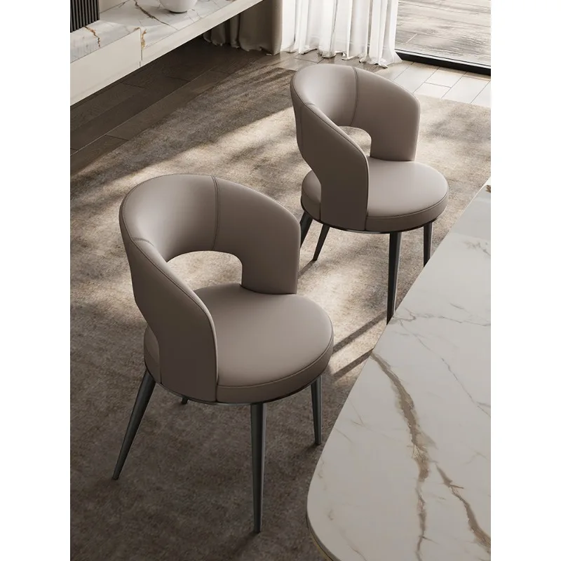 เก้าอี้ทานอาหารหนัง เก้าอี้ทานอาหารในครัวเรือน เก้าอี้โต๊ะอาหาร เก้าอี้นั่งดื่มชา เก้าอี้สตูล ระดับไฮเอนด์