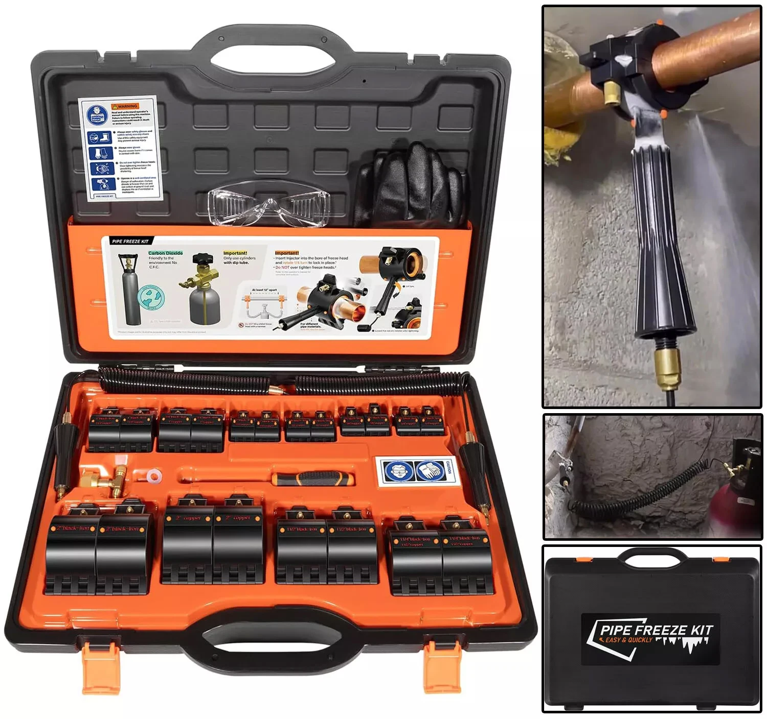 TML CST2 General Pipe Cleaners Cold-Shot Pipe Freeze Kit Tube Wire Plumbing Freezing Fit Freeze Pipes Ranging From 1/8