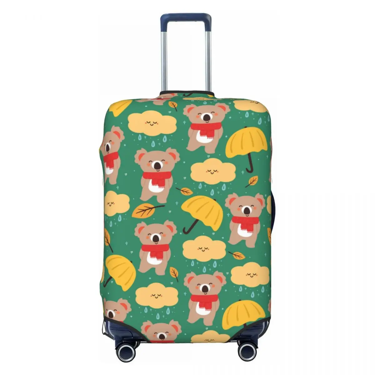 

Осенние медведи коалы, дорожный чехол для багажа, эластичный чехол для чемодана с мультяшными животными, подходит для 18-32 дюймов