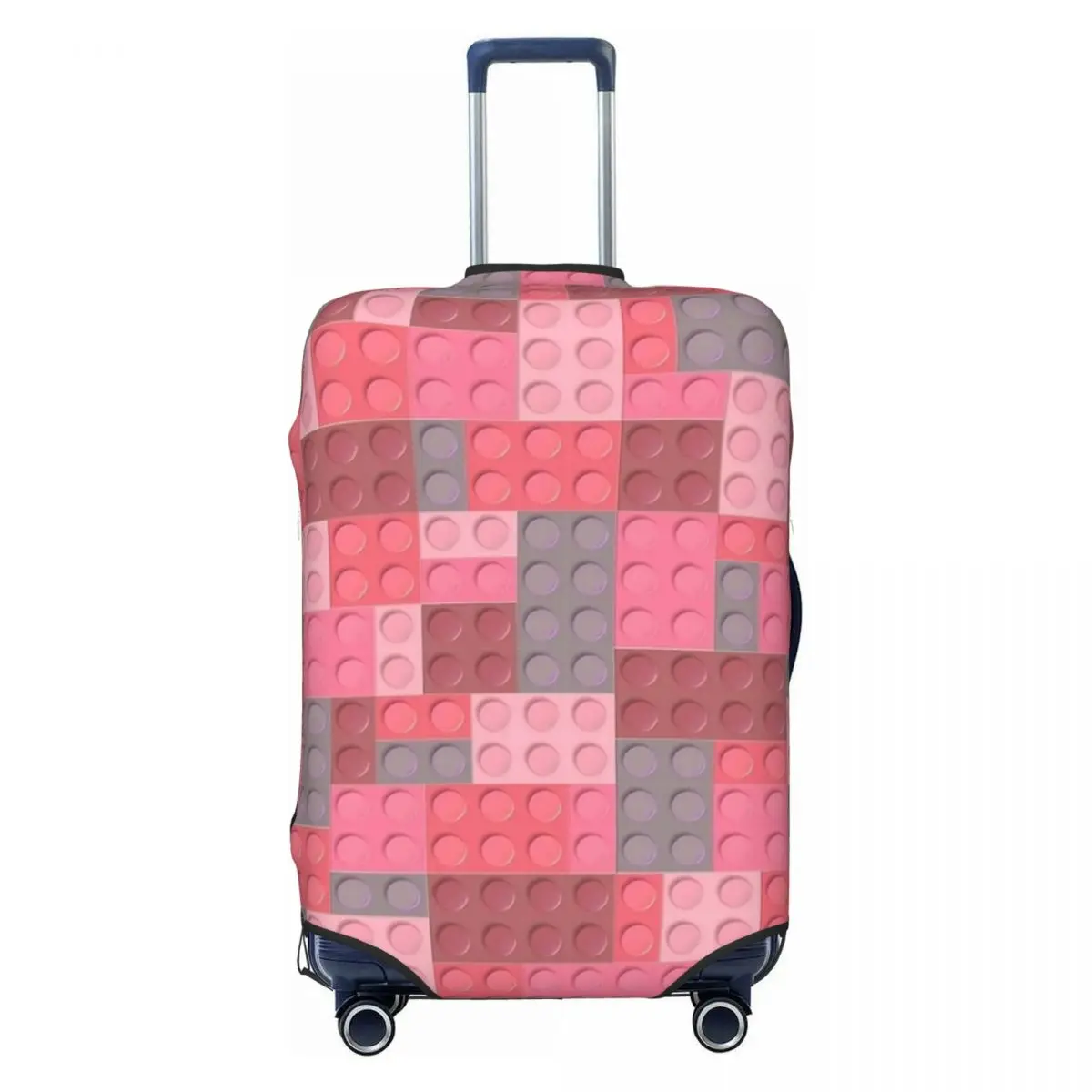 Colorful Building Blocks Toys Print Suitcase Cover Flight Elastic Luggage Supplies Business Protector