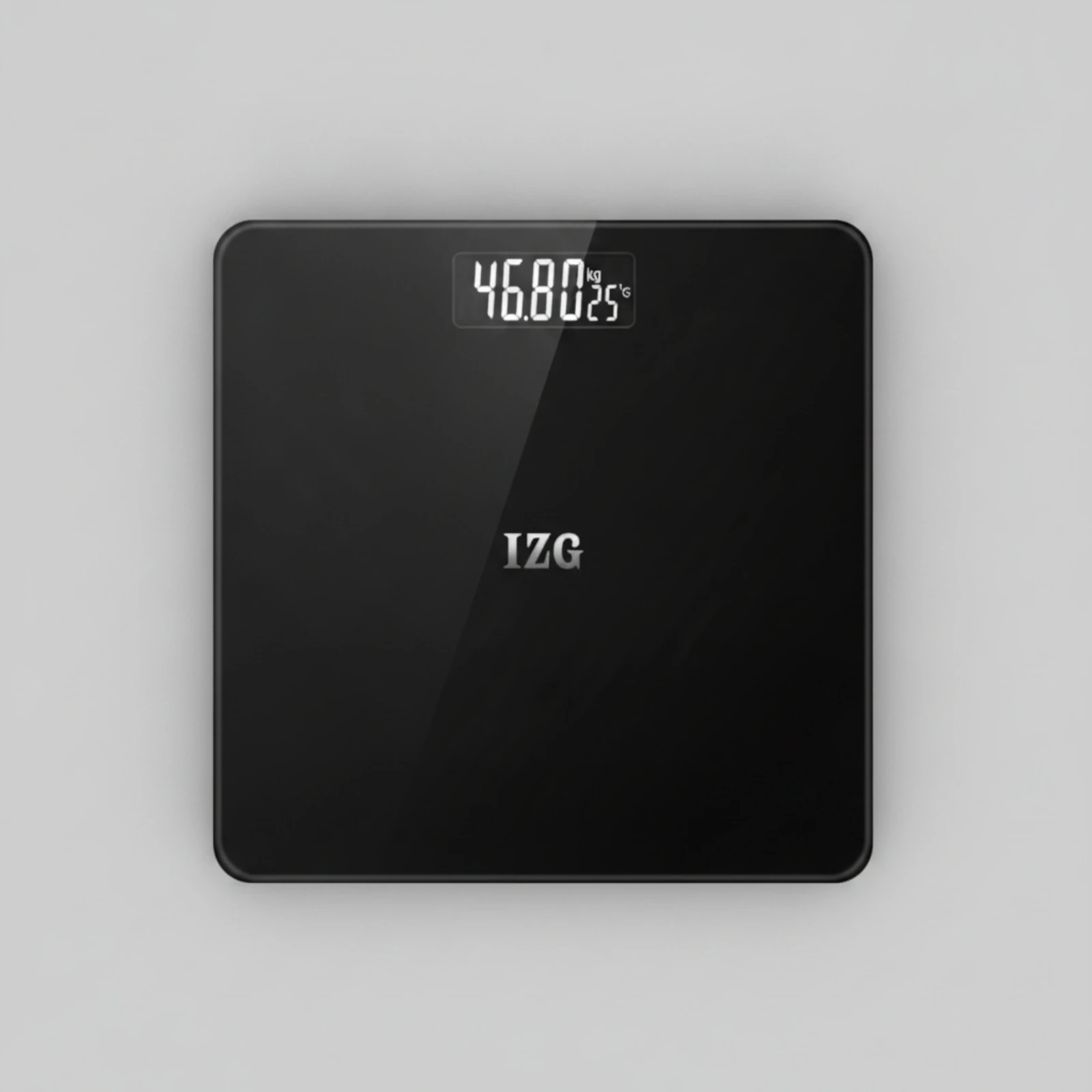 Body Weight Scale with Glass Surface Slim Digital Body Weight Scale High-Precision Low-Height for Home Gym, Dorm Room