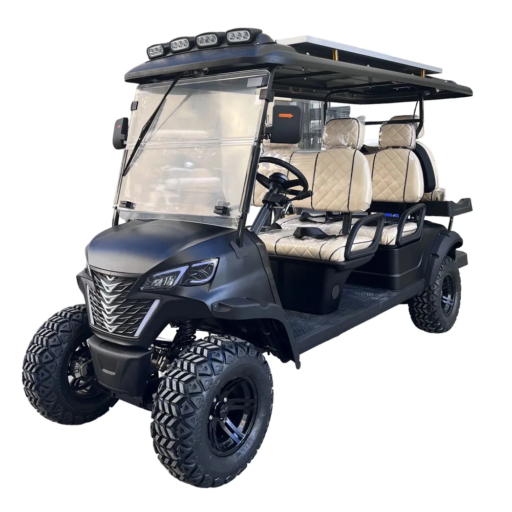 Low Price Factory High Quality Club Car 4 6 8 Person 48/60/72V Lifted Off-Road Electric Golf Cart