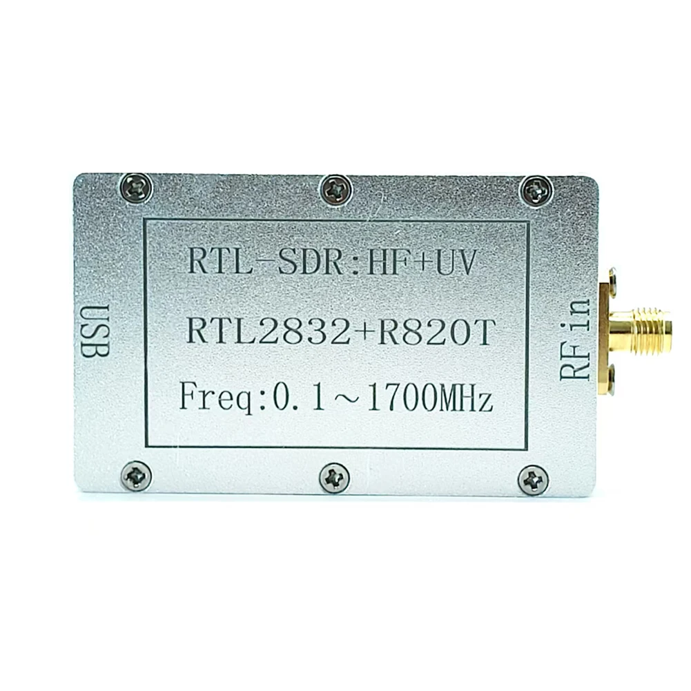 1set RTL Radio Receiver 100kHz-1.7GHz Software-Defined Radio Receiver Full-Band RTL Receiver Main Unit UV Antenna Data Cable Kit