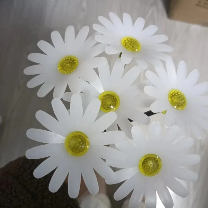 Simulation Daisy Solar Lights LED Flower Decoration for Outdoor Garden Lawn Villa Courtyard Landscape Lighting